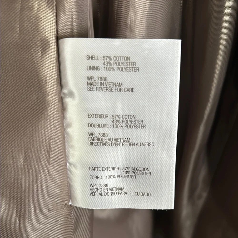*SOLD* Brown Double-Breasted Trench Coat - Picture 9 of 10
